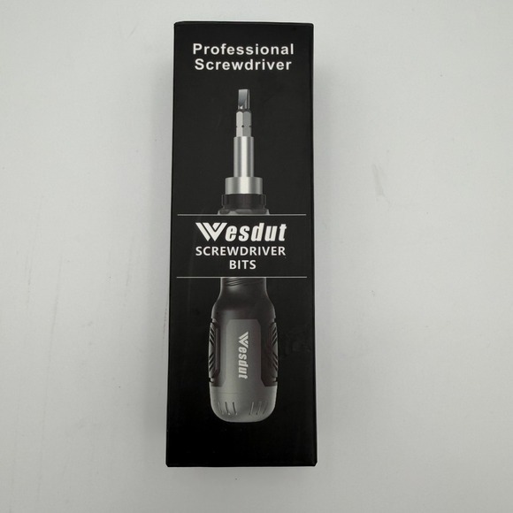 Wesdut 13-in-1 Ratcheting Screwdriver Set Multi-Bit Tool PH SL TX HEX SQ NEW